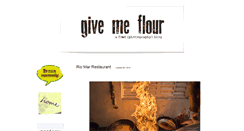 Desktop Screenshot of givemeflour.com
